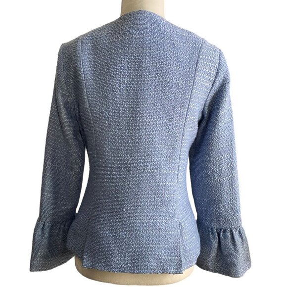 Sail to Sable NWT $298 Custom Design Tweed Blazer in Hydrangea SP1808 Women's XS - Picture 8 of 11